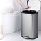 Silver 13.2 Gallon Stainless Steel Trash Can With Pedal And Lid